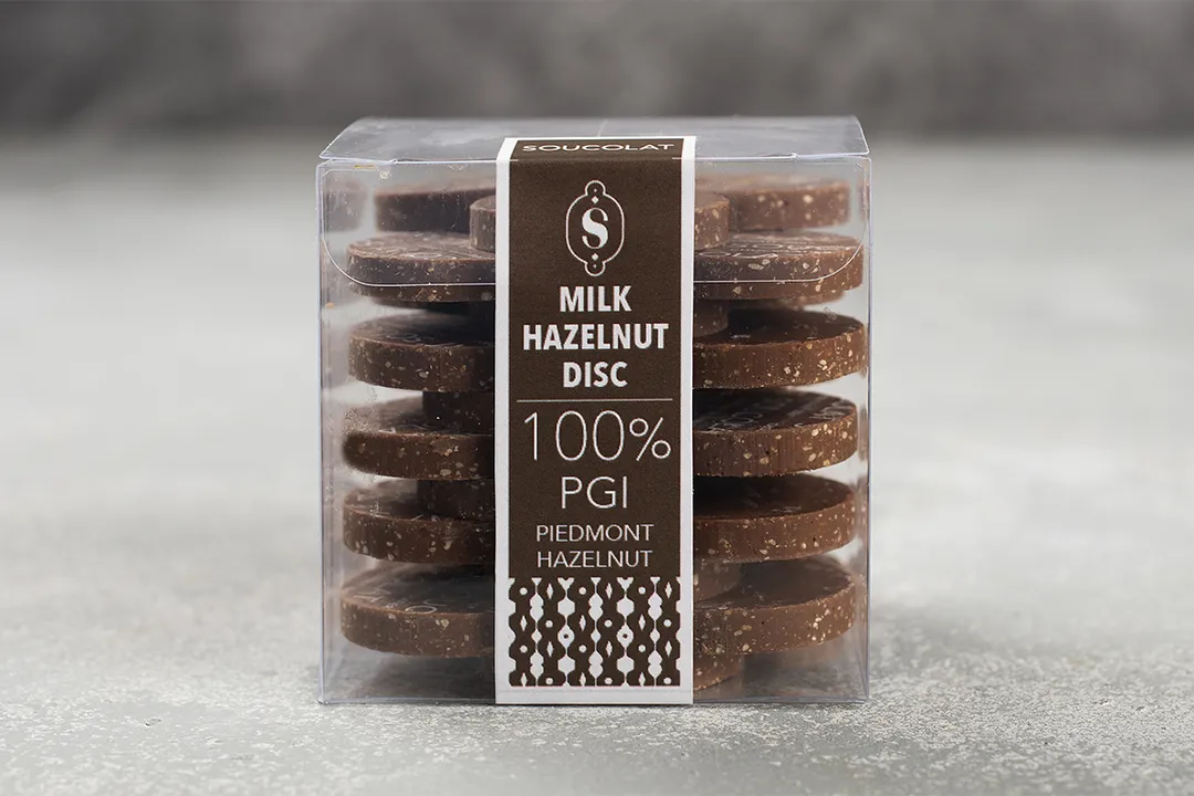Milk Hazelnut Disc - Box 33 pieces