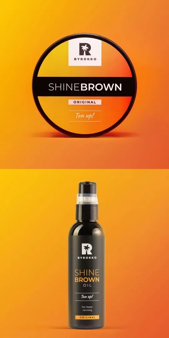 Shine Brown Cream and Oil