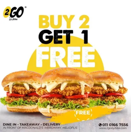 Buy 2 get 1 free Chicken Sandwich Original