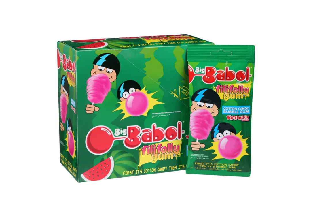 Big Babol FiliFolly Gum Watermelon 12 Pieces x 11g