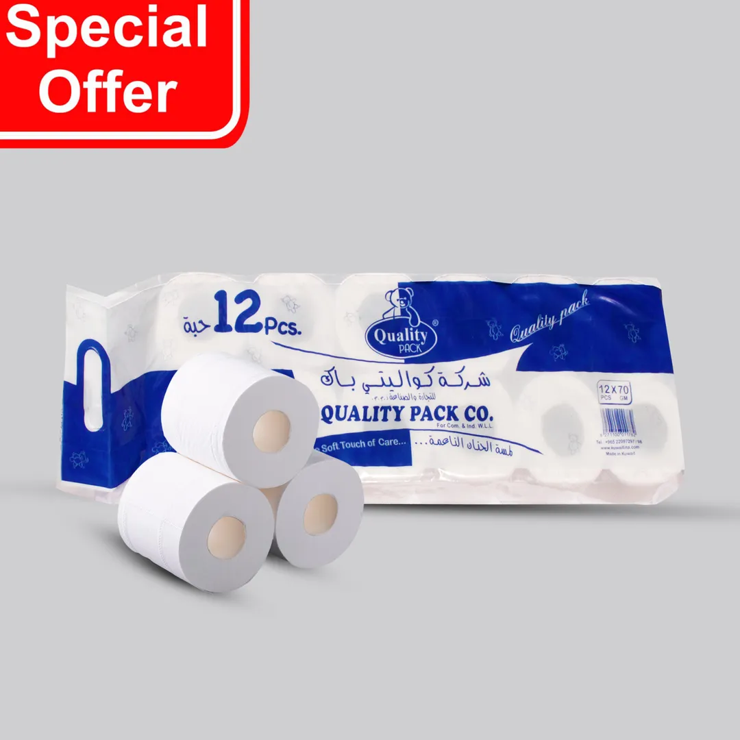 12PCS TOILET ROLL 70GM QUALITY + 28%FREE