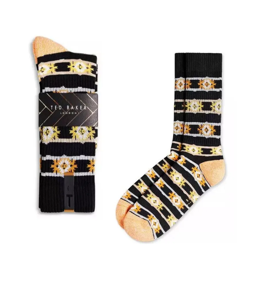 Ted Baker Fair Isle Pattern Socks