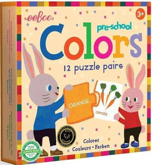 Pre School Colors Puzzle Pair