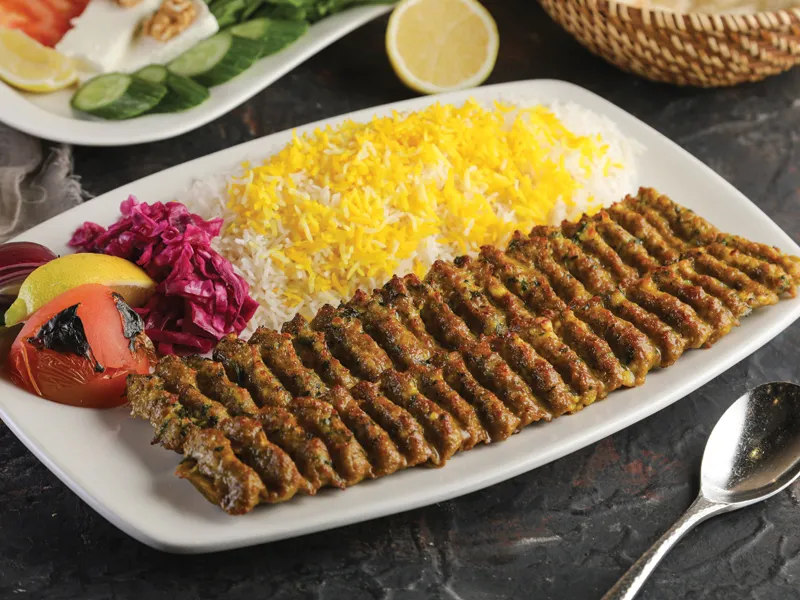 كباب كوبيده زعفراني