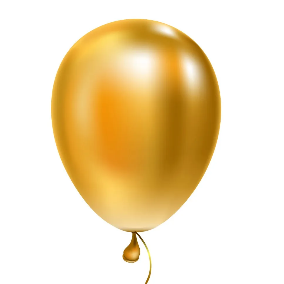 Gold balloon