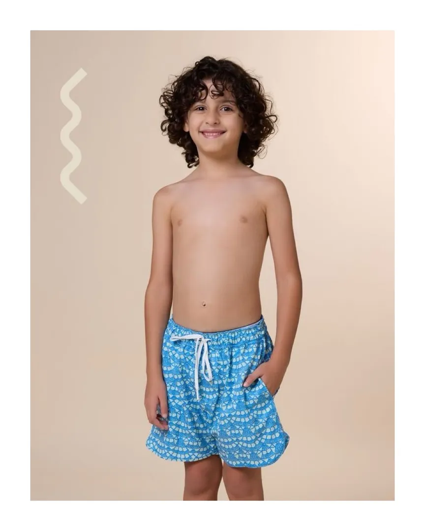 Boys Swim Shorts- Turquoise