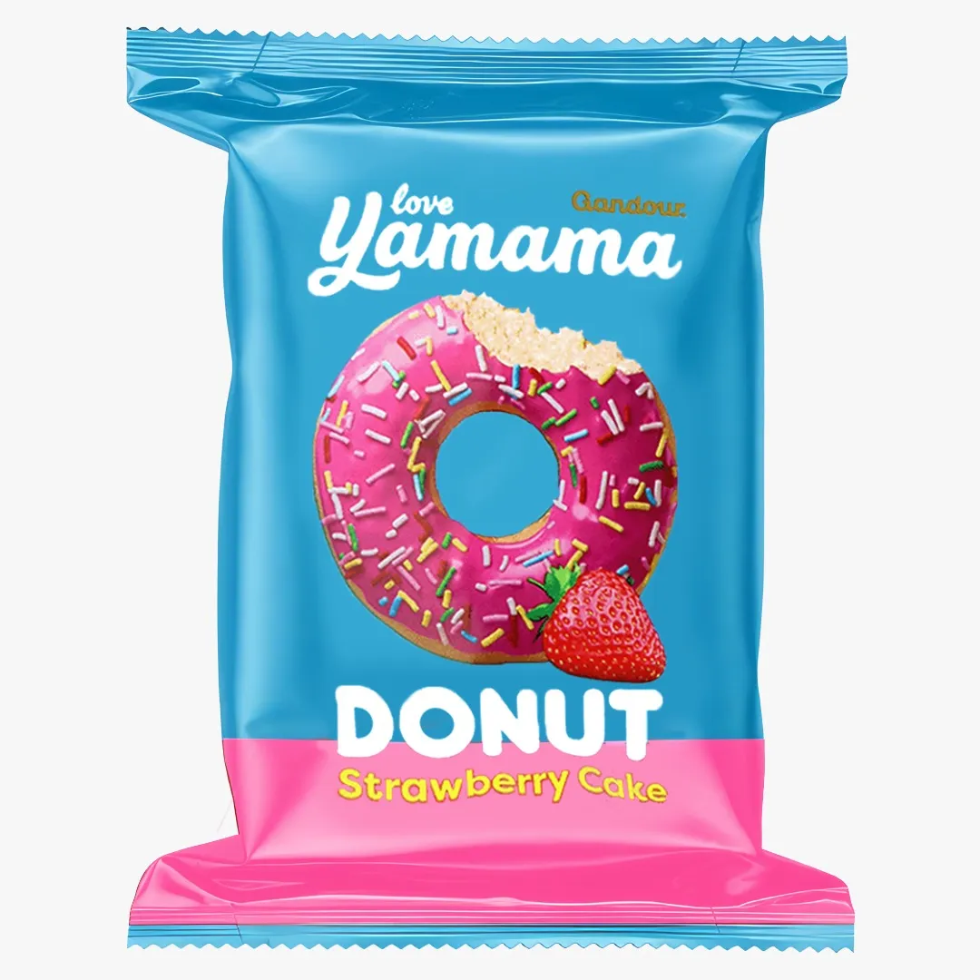 Gandour Yamama Donut Strawberry 37g x 5 Pieces