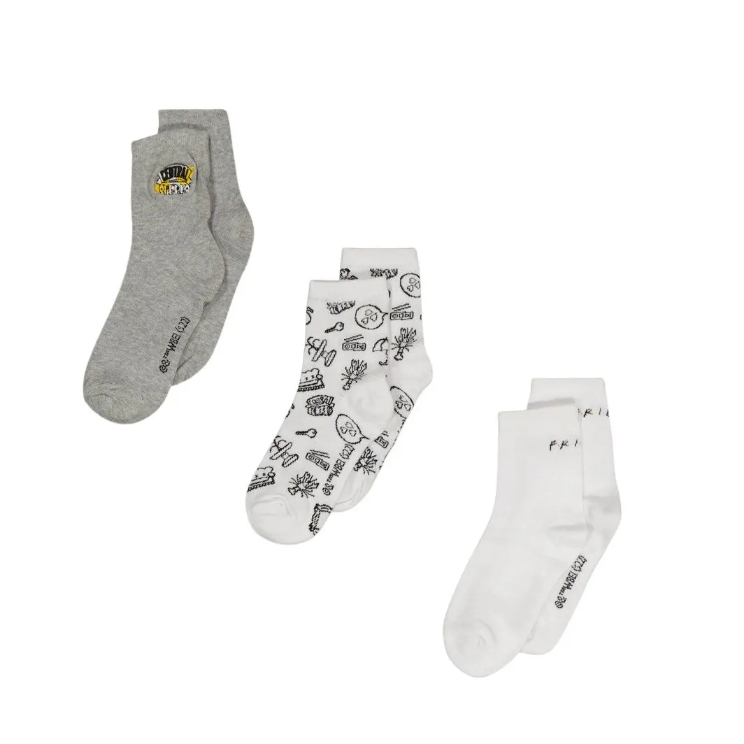 Friends Icons 3 Pairs Socks