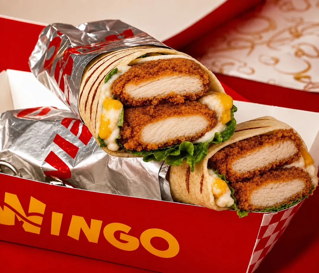 Tender Golden Fried Wrap