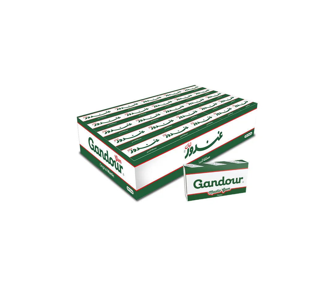 Gandour Mastic Flavor Mini Gum 2 Pieces x 75 Packs per Box