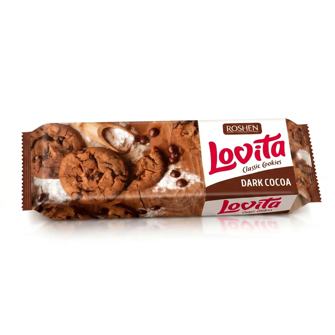 Roshen Classic Dark Chocolate Cookies 150g