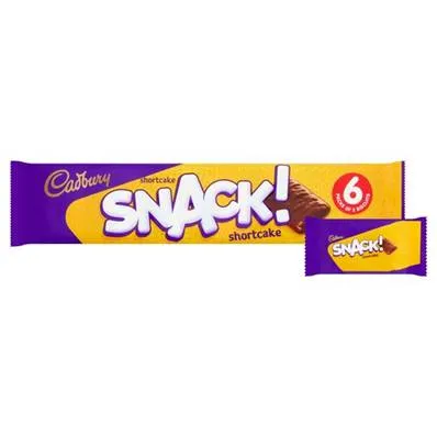 Cadbury Snack Shortcake 6 Bars