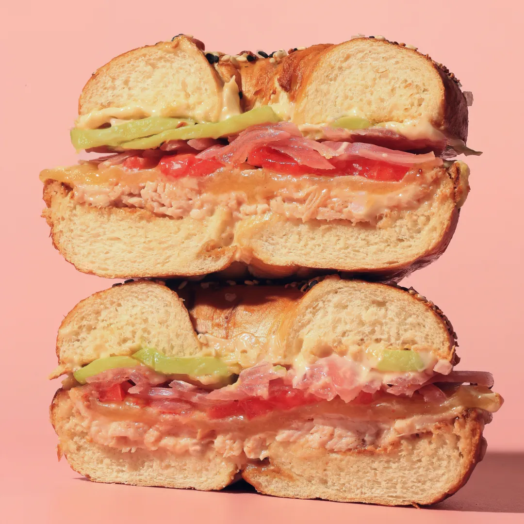 Turkey Melt Bagel