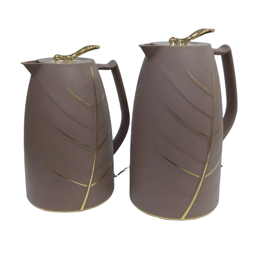 طقم مطارات ورق شجر بني مقاس 1.0/0.7 لتر SM-2D940-070/100