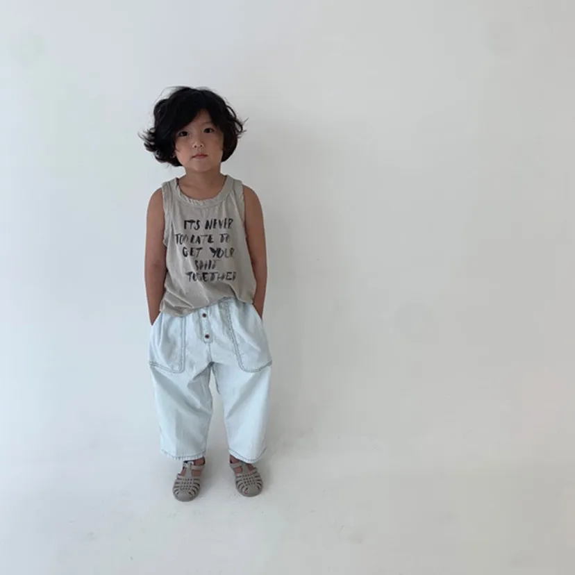 Wide pants (Light Blue)