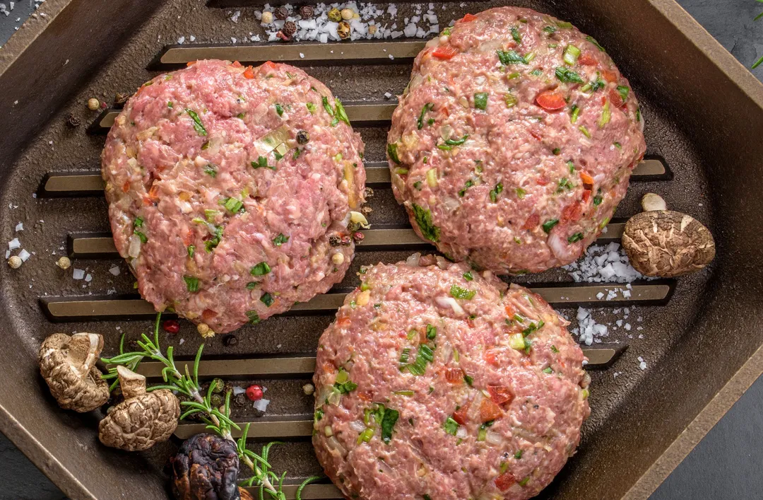 Low Fat Raw Burger