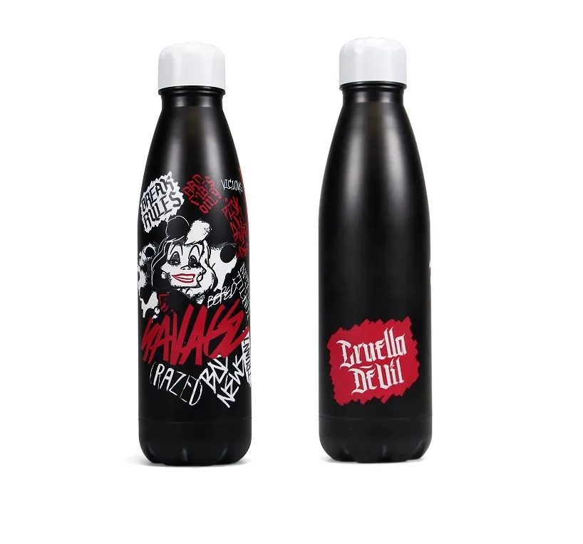 Disney 101 Dalmatians Metal Water Bottle - Cruella