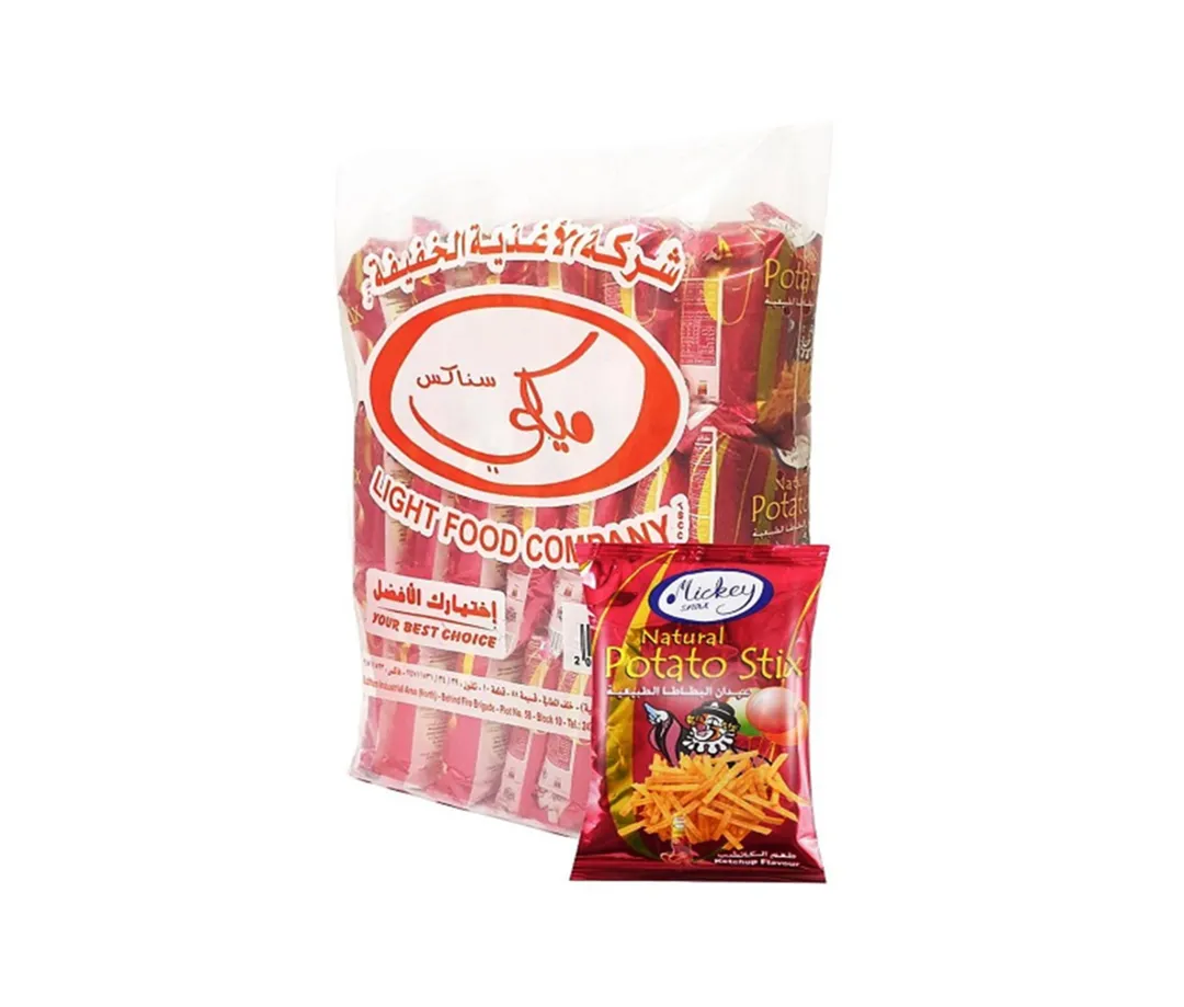 Mickey Potato Sticks with Ketchup Flavor 20 Pieces X 16g