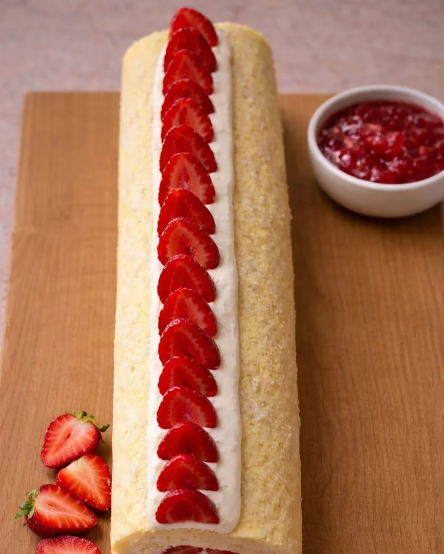 Strawberry Swiss Roll