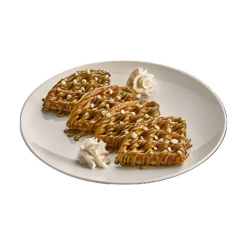 Pistachio & white Choco Chips Belgian Waffle - Enjoy IT