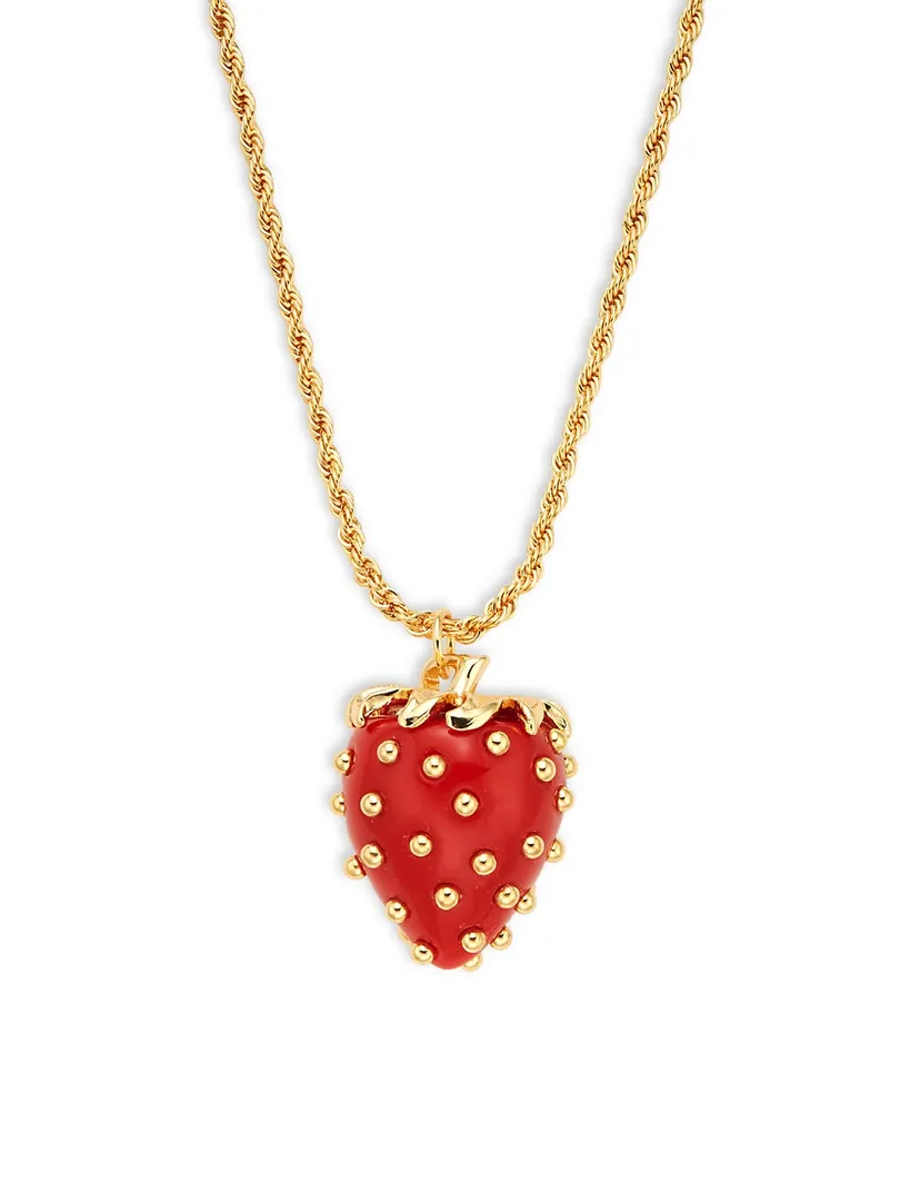 Kenneth Jay Lane - Strawberry Pendant Necklace