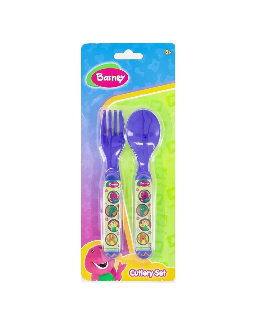 Barney 2 PCS Cutlery Set