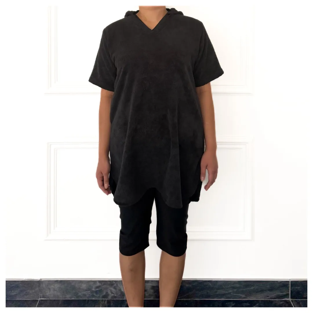 Hooded Terry Poncho