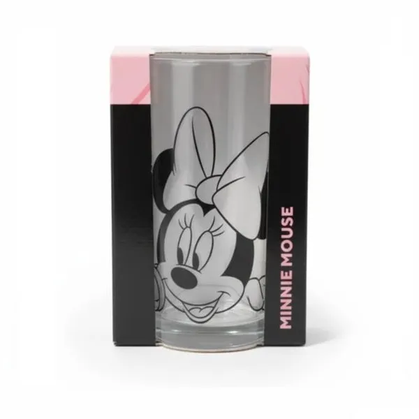 Minnie Mouse Face Drinking Glass - 290 ML