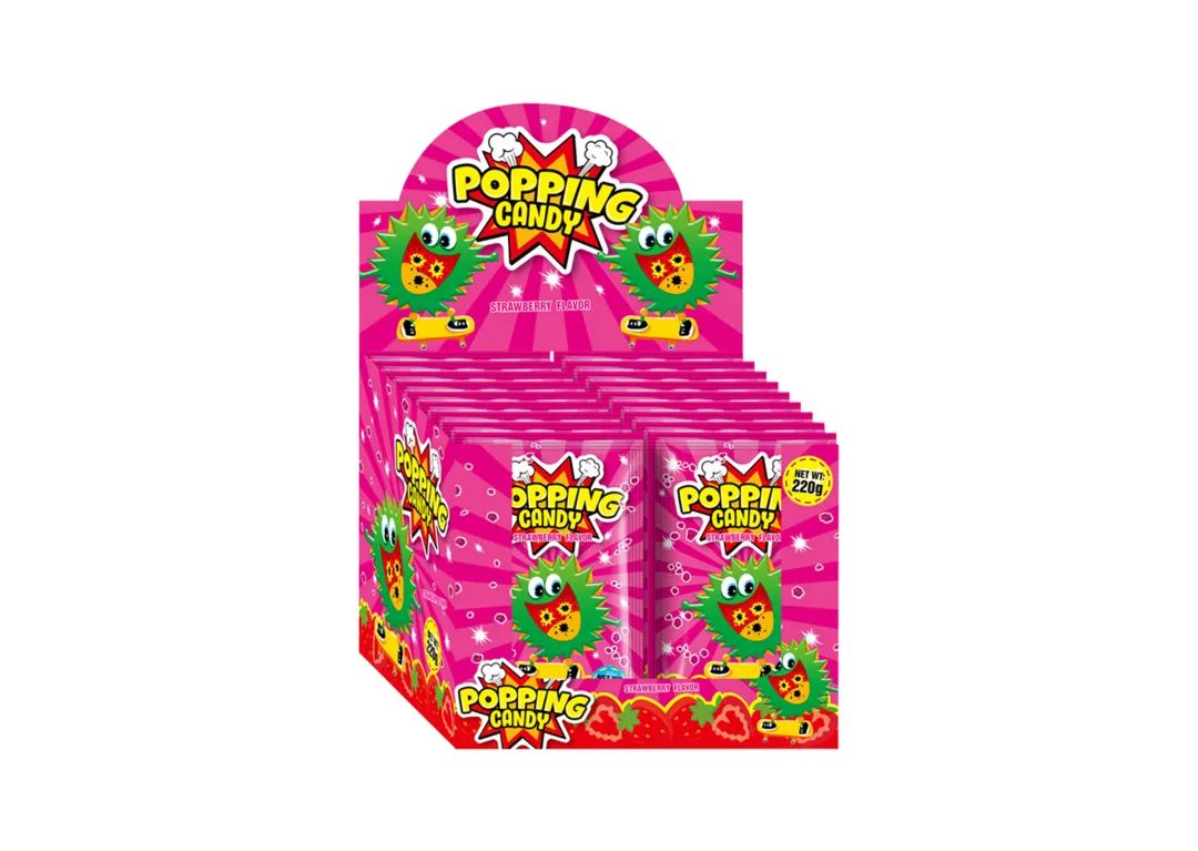 Popping Candy with Strawberry Flavor 5.5g x 40 Pieces