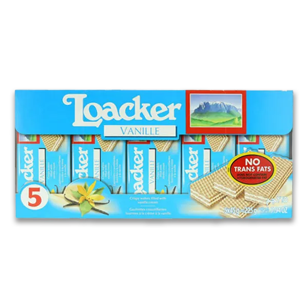 Loacker Wafer Vanille 45g Multi Pack