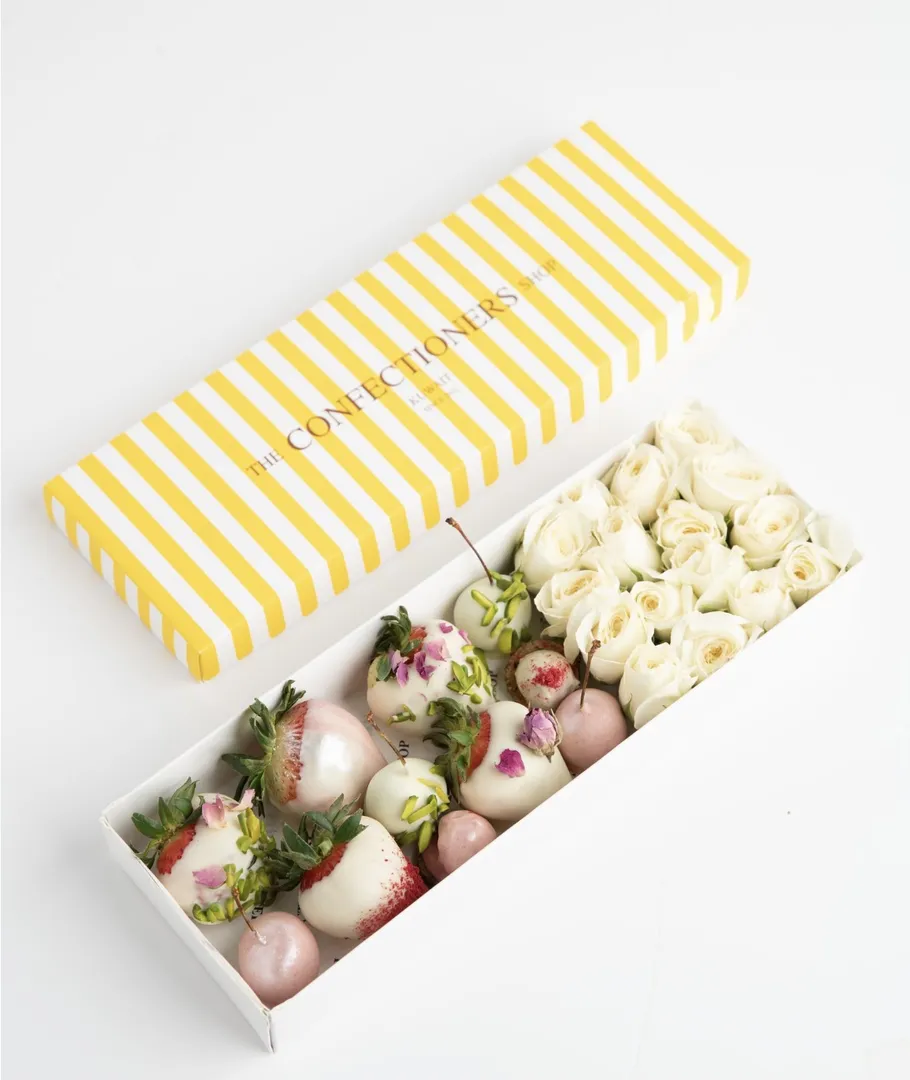 Strawberries and flowers