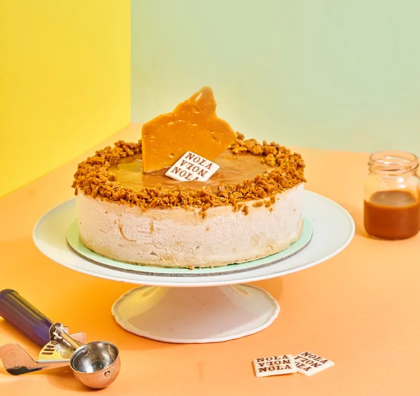 Salted Caramel Gelato Cake