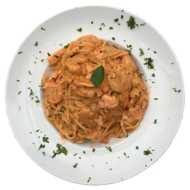 Pasta Salmone Gamberetti