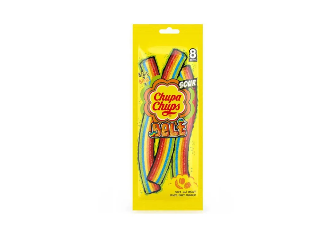 Chupa Chups Belt Sour Gummy 8 Pieces