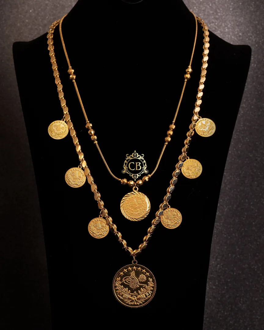 Gold-plated Ottoman liras Double