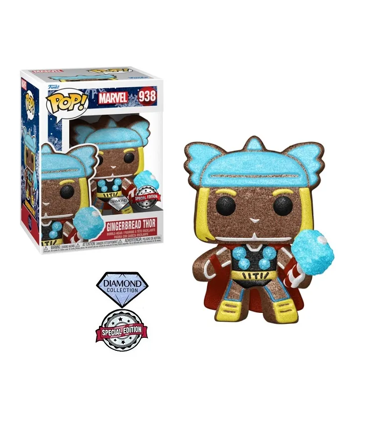 Funko POP! Marvel Gingerbread THOR Diamond Collection - Special Edition