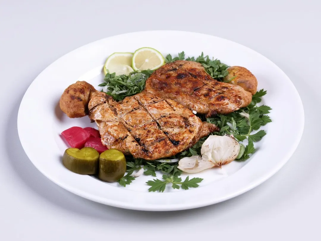 chicken grilled on charcoal without needing