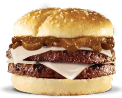 MUSHROOM DOUBLE CHEESEBURGER