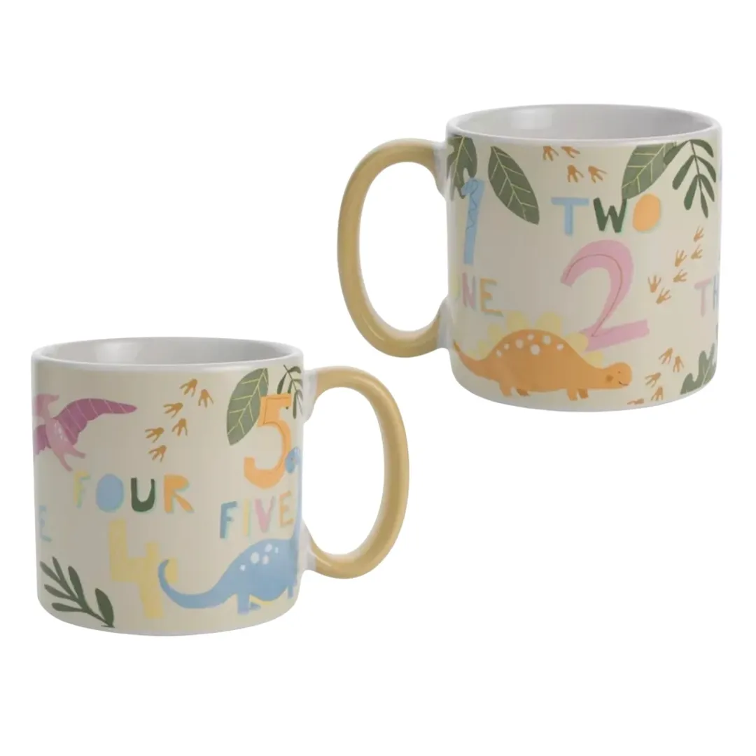 Kids Dinosaurs & Numbers Mug