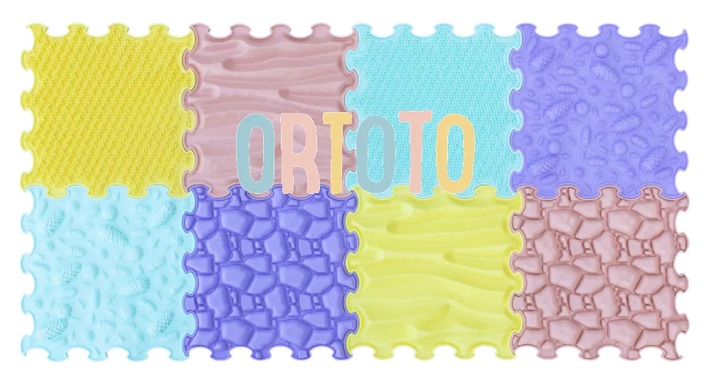 Ortoto Puzzle Mats- Sensory & Calm Pastel 8Pcs