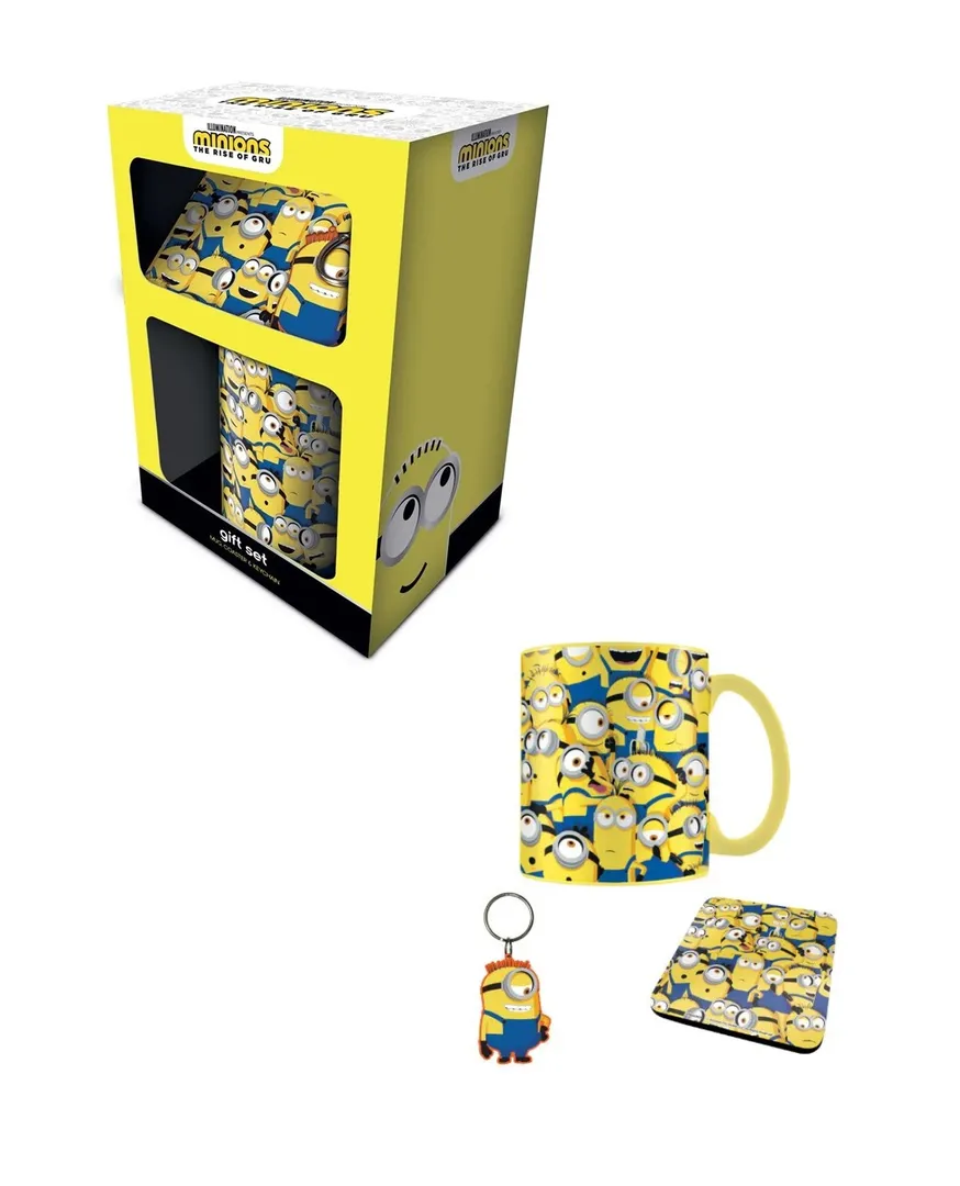 Minions 3 PCS Gift Set Mug, Coaster & Keychain