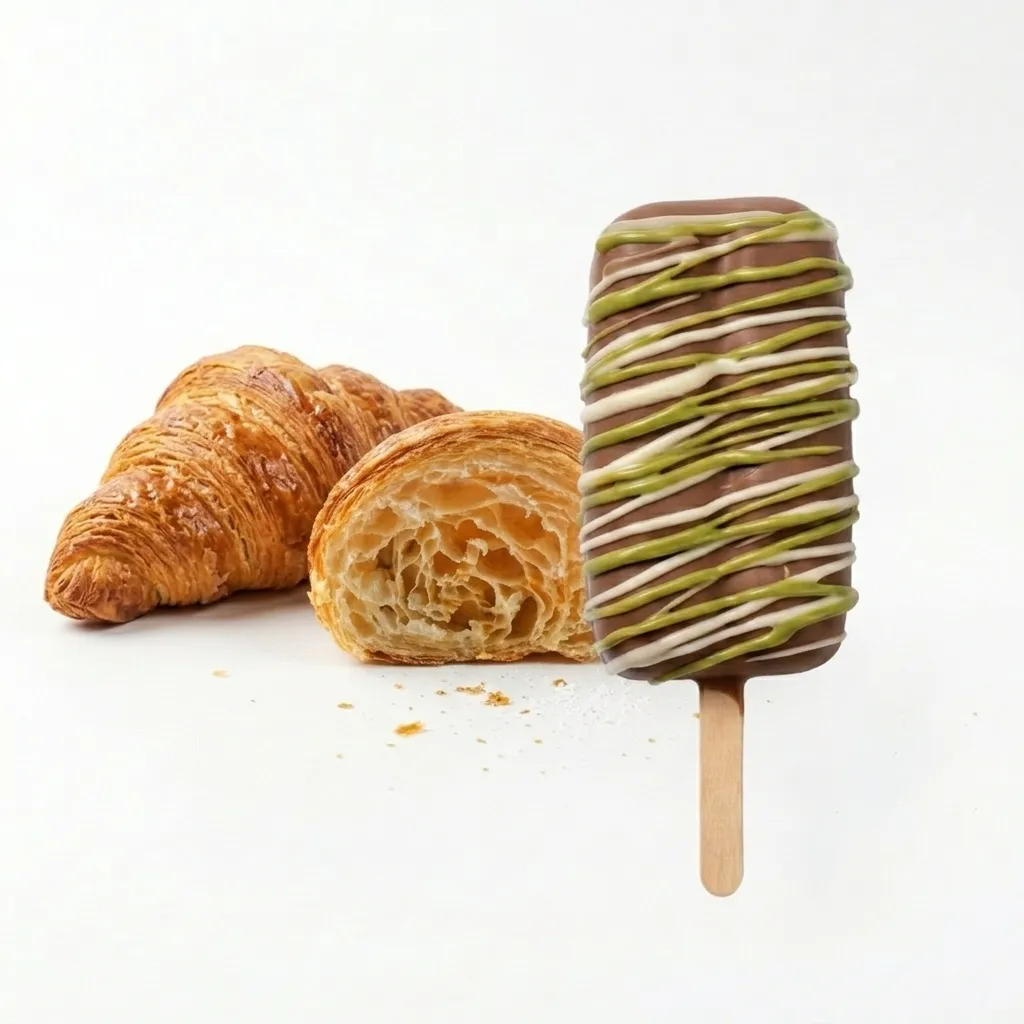 Dubai Stick Ice Cream & Croissant