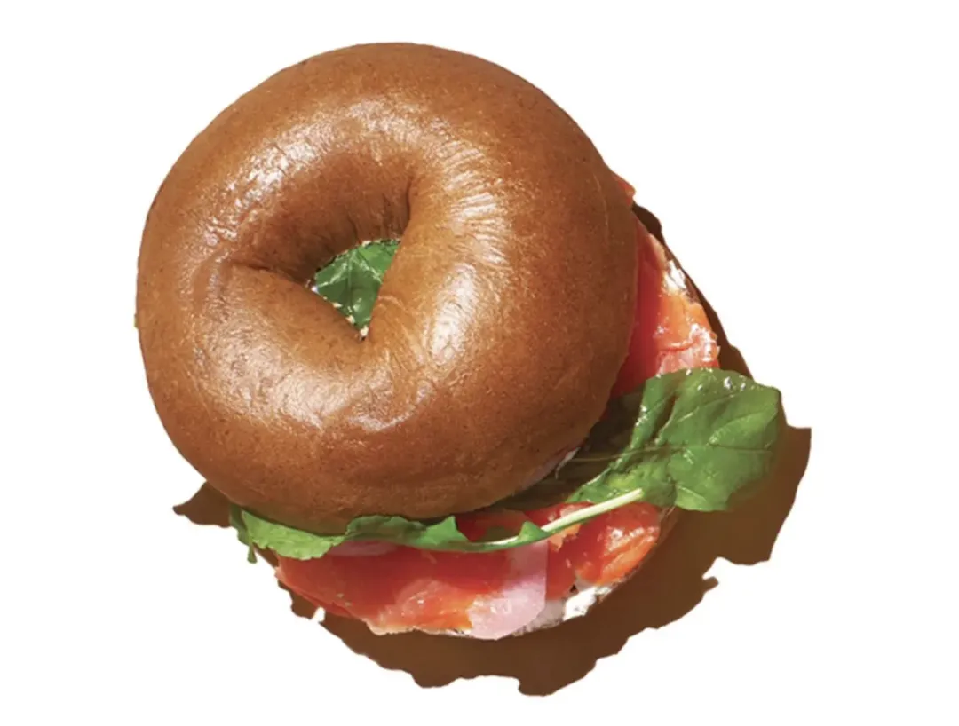 Salmon Bagel Sandwich 
