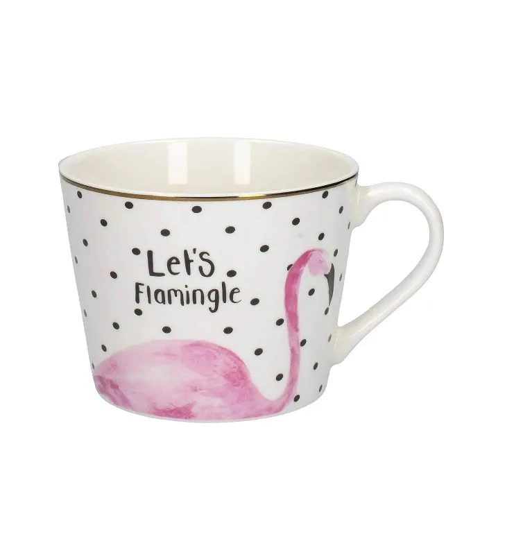 Flamingo Squat Conical Mug