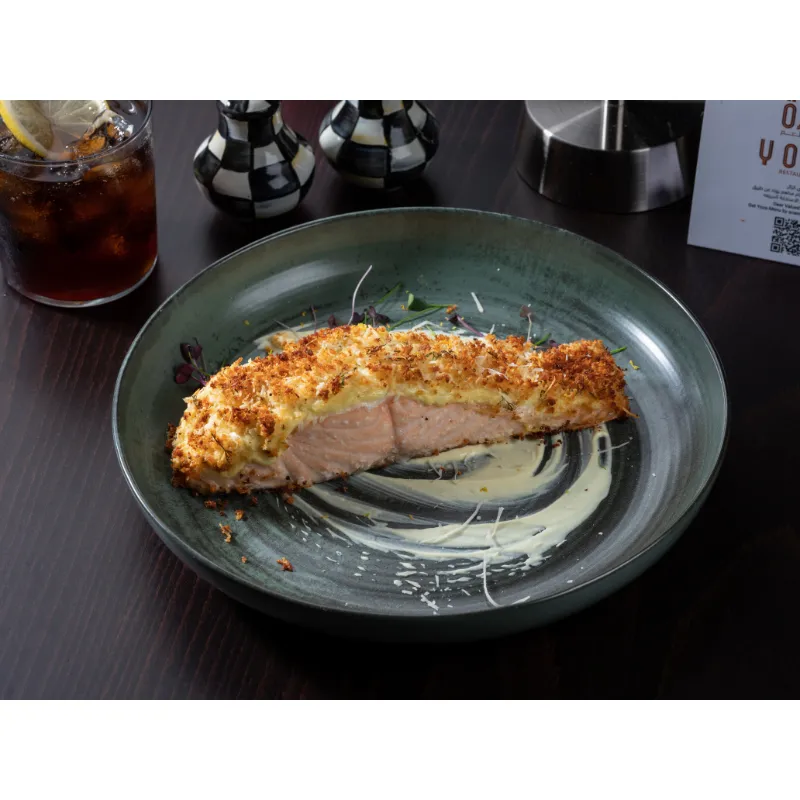 Crusted Parmesan Salmon