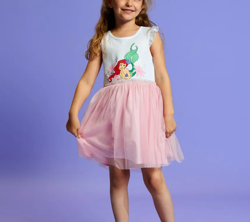 Disney Little Mermaid Tulle Girls Dress