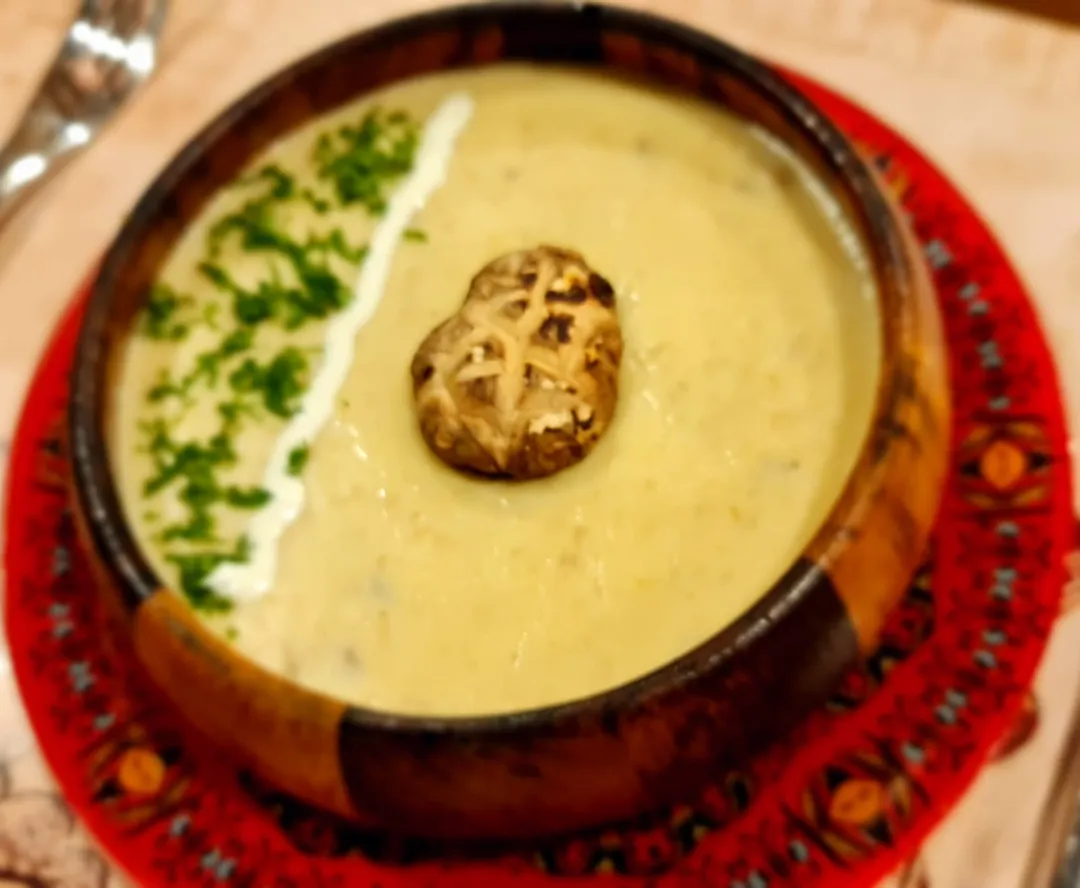 شوربة مشروم بالكريمه