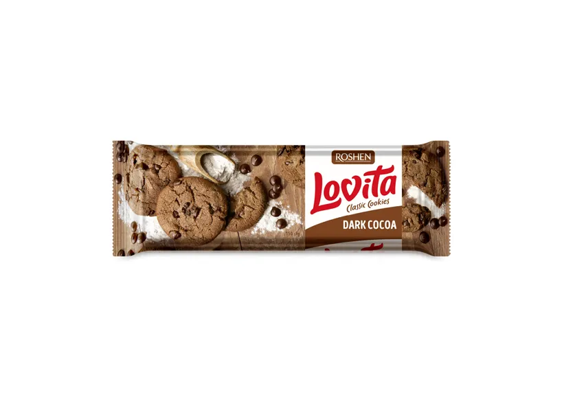 Roshen Classic Dark Chocolate Cookies 150g