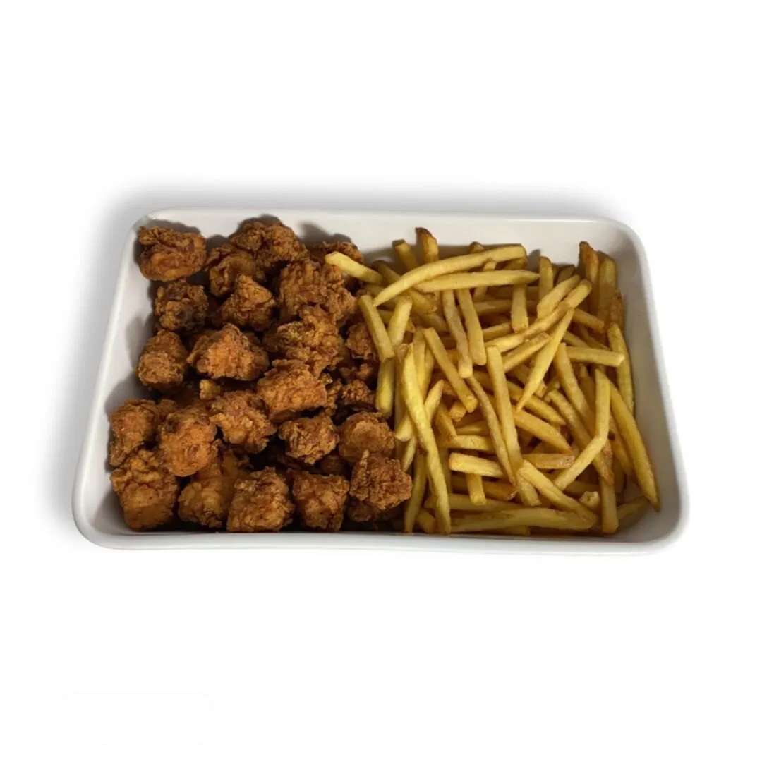 Baby Chicken and Fries Gathering Pyrex