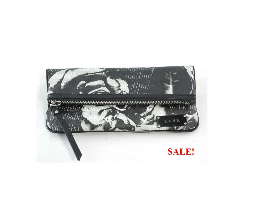 L.A.M.B. Haughton Clutch - Calligraphy Roses